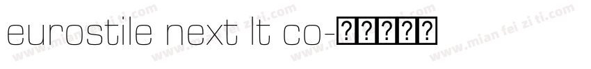 eurostile next lt co字体转换